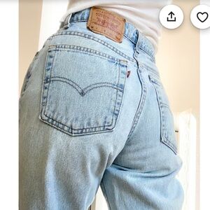 Vintage Levis 550 Light Wash relax fit Jeans Made in Canada